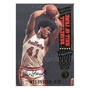 Wes Unseld Autographed / Signed 1993 Action Packed Card (James Spence)