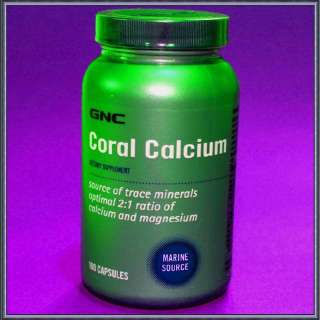 GNC CORAL CALCIUM ~ SOURCE OF TRACE MINERALS MAGNESIUM 048107058449 