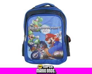   Bros Kart Wii YOSHI LUIGI Backpack School Book Large Bag TY03e  