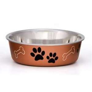    Top Quality Bella Bowl Metallic Copper   Small: Pet Supplies