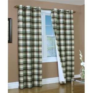    Sage Mansfield Thermalogic Insulated Plaid Grommet Top Curtain Pair