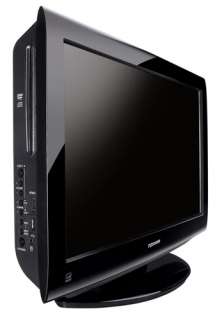 The Toshiba 22CV100U with slot loading DVD player on the left side 