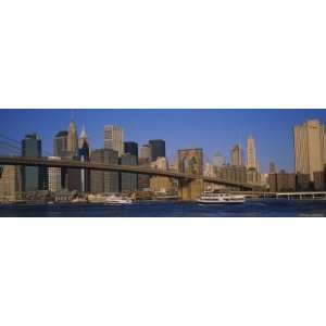 Brooklyn Bridge, East River, Manhattan, New York City, New York, USA 