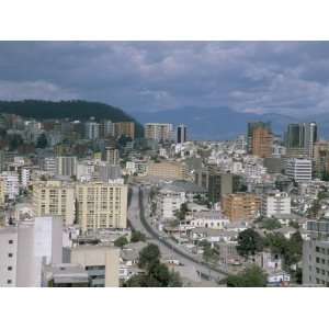  View of the New Town from Hilton Hotel, Quito, Ecuador 