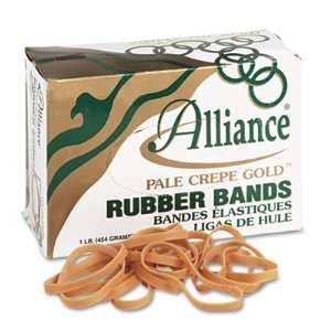  Alliance Pale Crepe Gold Rubber Bands ALL20335: Office 
