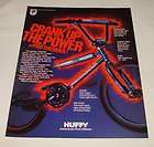 1984 huffy pro thunder bicycle ad crank up the power