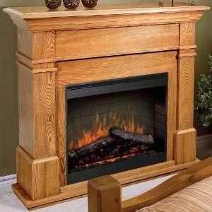   Dimplex Kenton Indoor Electric Fireplace Package   Oak