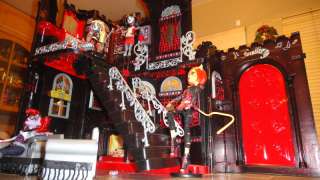 Monster High Custom House Castle for Werecats twins & toralei with 