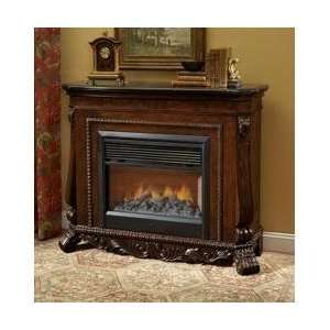  Fireplace Mantel with Black Marble Top in Carillion 