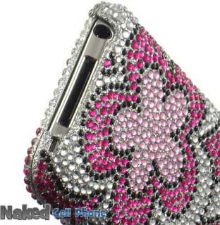 PINK DIAMOND FLOWER CASE FOR iPOD TOUCH 4 4G 4th GEN  
