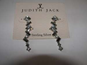 NWT $150 Judith Jack Brilliant Arches long Earrings  