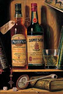 RAYMOND CAMPBELL Jameson Irish Whiskey PRINT bottles  