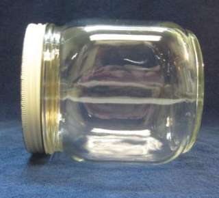 Vintage Duraglas Glass Canister Jar #3 With White Lid  