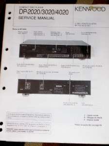 Kenwood DP 2020/3020/4020 CD Player Service Manual  