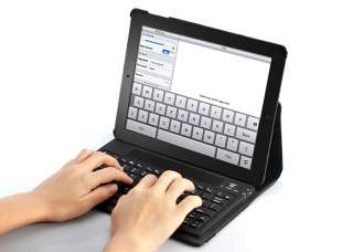   Leather Case with Spill Proof Bluetooth Keyboard for iPad2 (Rotatable