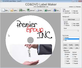 With CD & DVD Label Maker, you can create your own CD & DVD 