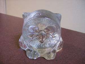 Goebel Lead Crystal Glass Owl Paperweight Figurine  