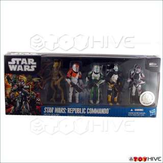 Star Wars Republic Commando Delta Squad figures Toys R Us sealed 