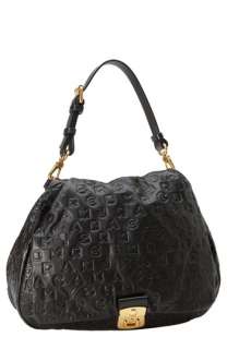 MARC BY MARC JACOBS Dreamy Logo Lil GG Embossed Leather Shoulder Bag 