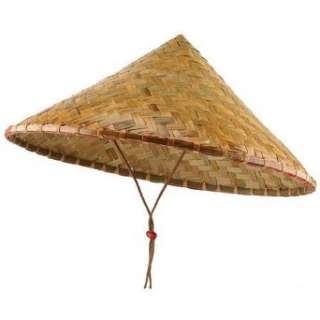  Adult Chinese Coolie Costume Hat Clothing
