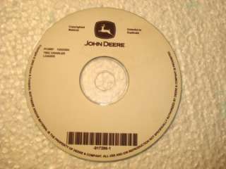 JOHN DEERE 755C CRAWLER LOADER PARTS CATALOG CD  