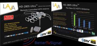 LAVA HD 2805 HDTV ROTOR AMPLIFIED OUTDOOR TV ANTENNA  