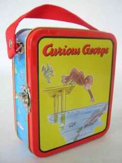 Curious George Lunch Box Lunchbox Metal Tin Small  