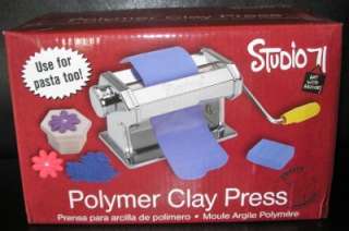 New POLYMER CLAY PRESS pasta machine maker FIMO Scupley roller sheet 