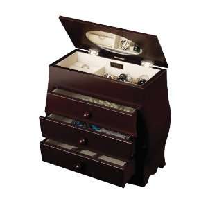  Mele & Co. Clarice Upright Jewelry Box in Mahogany 