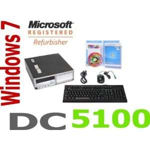  HP DC5100 Desktop PC Computer 3.0 2GB 250GB CDRW/DVD Windows 