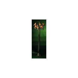   Tiffany 12 Light Lilies Floor Standing Lamp, Amber: Home Improvement