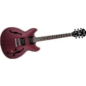 Ibanez Artcore As53 Semi Hollow Electric Guitar Transparent Red Flat