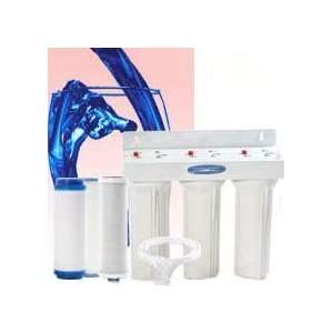   Inline Replaceable Triple Multi Ultra Water Filter System Home