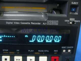 Panasonic AJ D230 DVC Pro Player/Recorder w/ 754 tape  