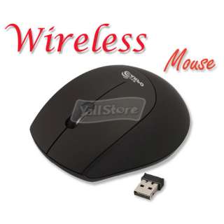   Wireless Optical Mouse Mic Black For USB PC Laptop/Notebook Computer