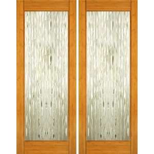   Contemporary Interior Bamboo Doors Waterfall Glass
