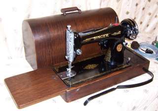 1933 Singer model 66 Sewing Machine Gold Filigree Scrolling~loaded a 
