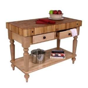 com American Heritage Rustica Butcher Block Table Size / Shelf 30 x 