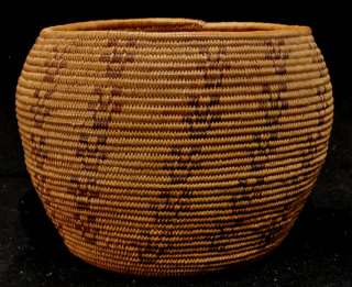 Antique Central California Maidu Indian Basket c.1890  