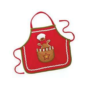   Christmas Gingerbread Man Cooking Kitchen Apron Child: Home & Kitchen