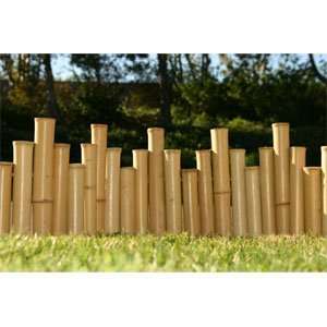  Black Bamboo Staggered Edging: Patio, Lawn & Garden