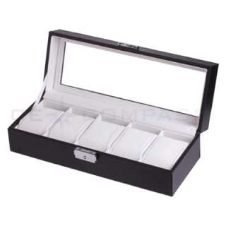   Jewelry Display Case Organizer Gift Box Storage Synthetic Leather