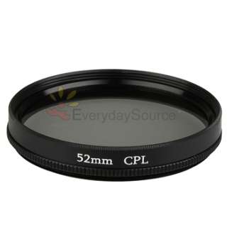 For Panasonic DMC GH2 Camera 52mm Lens Cap+CPL Filter  