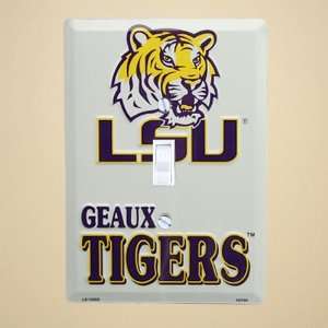 LSU Tigers Metal Light Switch Cover:  Sports & Outdoors