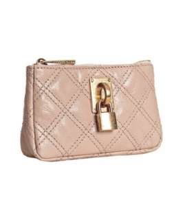Marc Jacobs petal quilted leather key chain pouch   