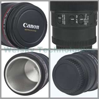 350ml Canon Camera Lens Cup EF Macro 100mm Thermos Travel Coffee Mug 