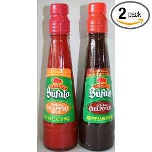 Bufalo Hot Sauce   2 Pack 5.8 Oz., 5.5 Oz. Bottles   Salsa Jalapeno 