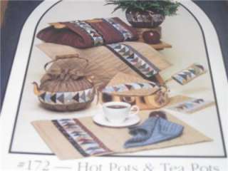Dream Spinners #172 Hot pots Tea Pots Quilt Pattern new  