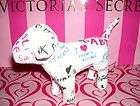Victorias Secret PINK Stuffed Puppy Dog   WHITE DOODLES PRINT 9/2010