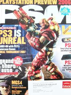 PSM Playstation Magazine 106 Unreal Tournament/GTA Liberty City/MGS4 